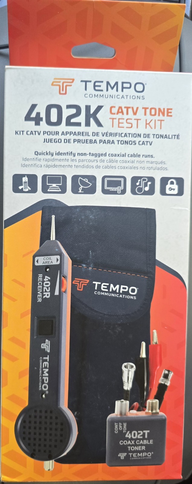 TEMPO Communications 402K CATV Tone Test Kit * Brand New Sealed Box*