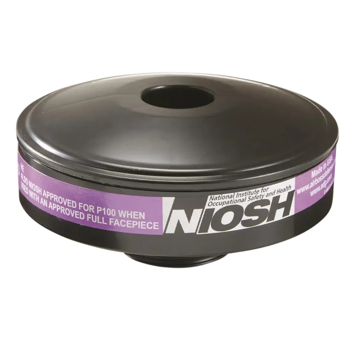 ADG 40mm NIOSH P100 Gas Mask Filter NATO Threaded CBRN Respirator Canister New