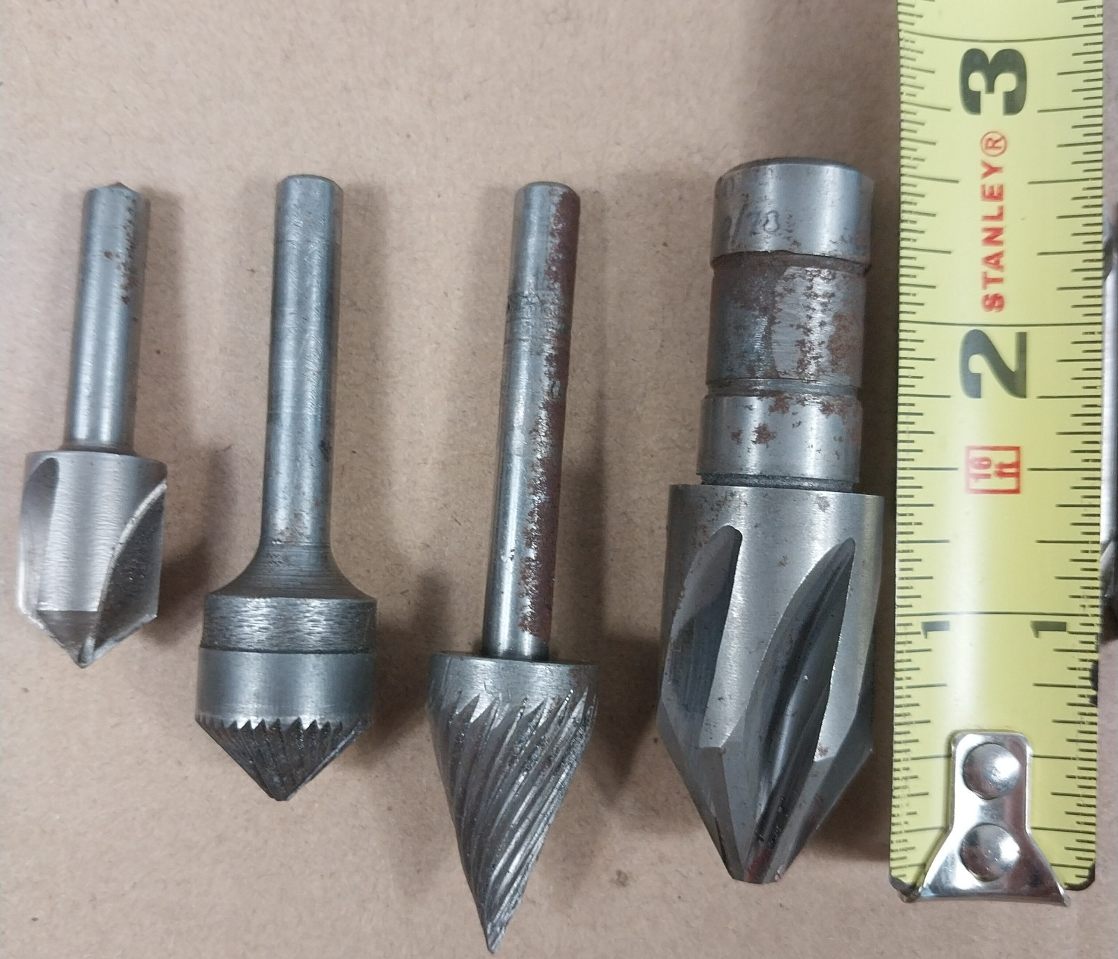 Machinist Tool Lot HSS End Mills Countersinks Center Drills Mixed Lot of 28