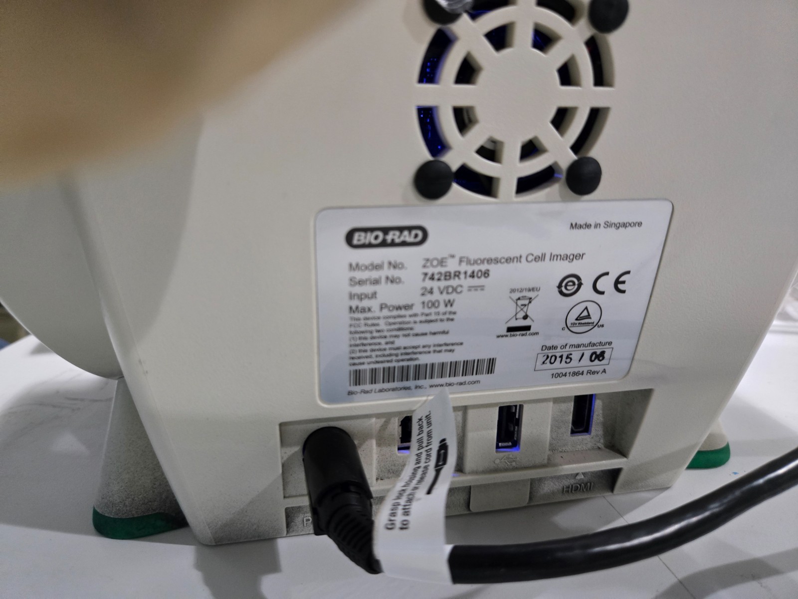 Bio-Rad ZOE Fluorescent Cell Imager/microscope