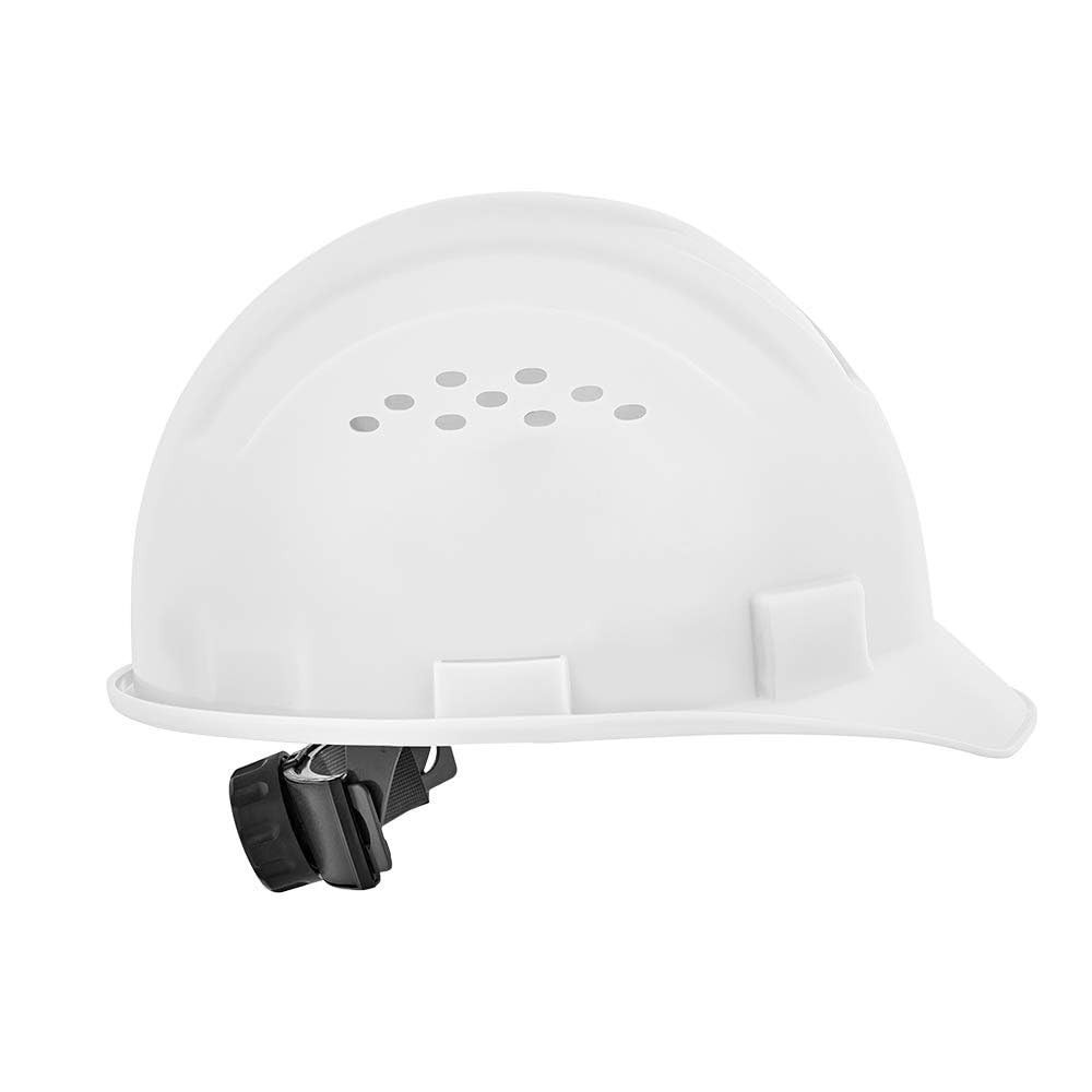 Advantage Front Brim Hard Hat, Vented, 4-pt. Ratchet Suspension, White, 20220