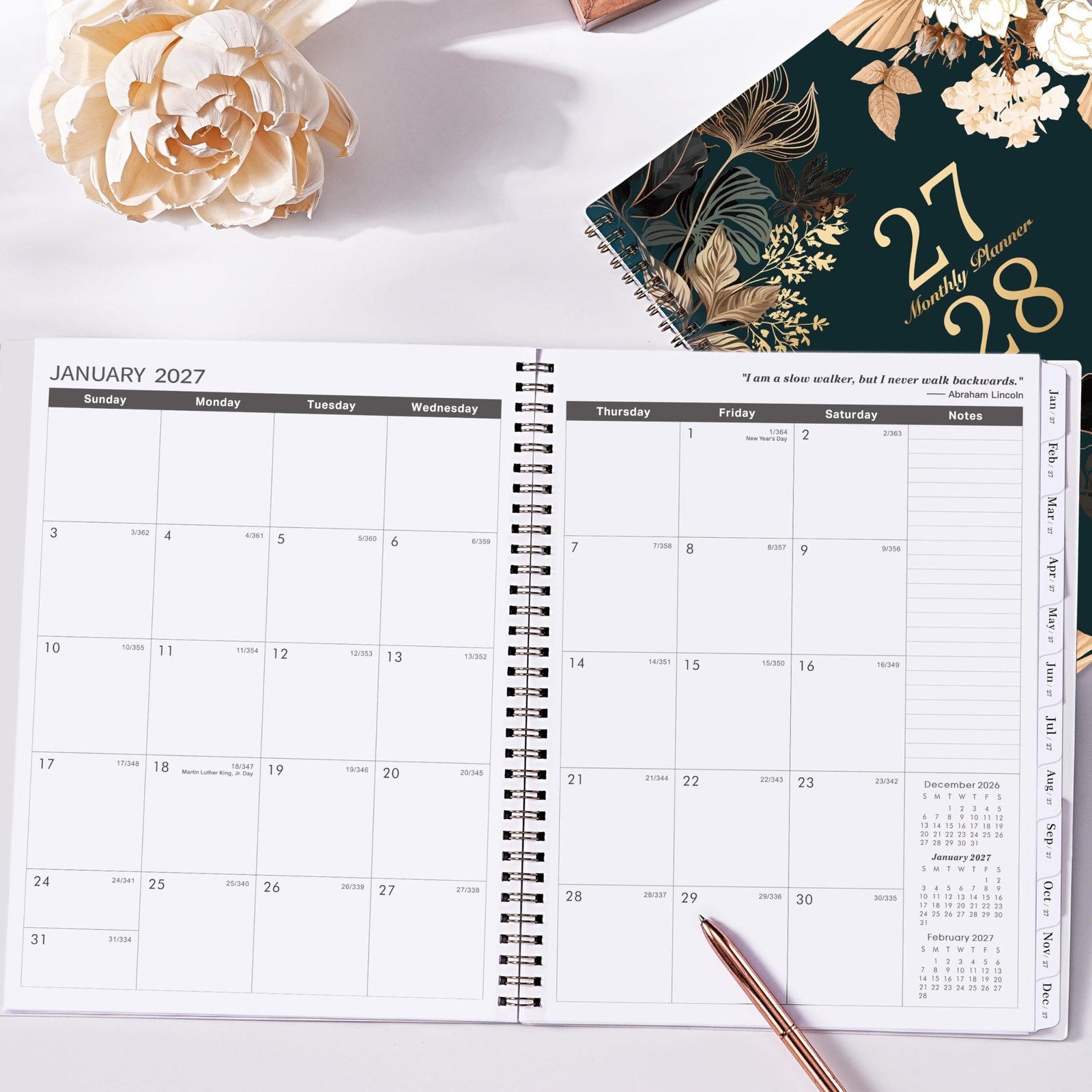 2027-2028 Monthly Planner – Jan 2027 – Dec 2028, 2 Year Monthly Calendar 2027…