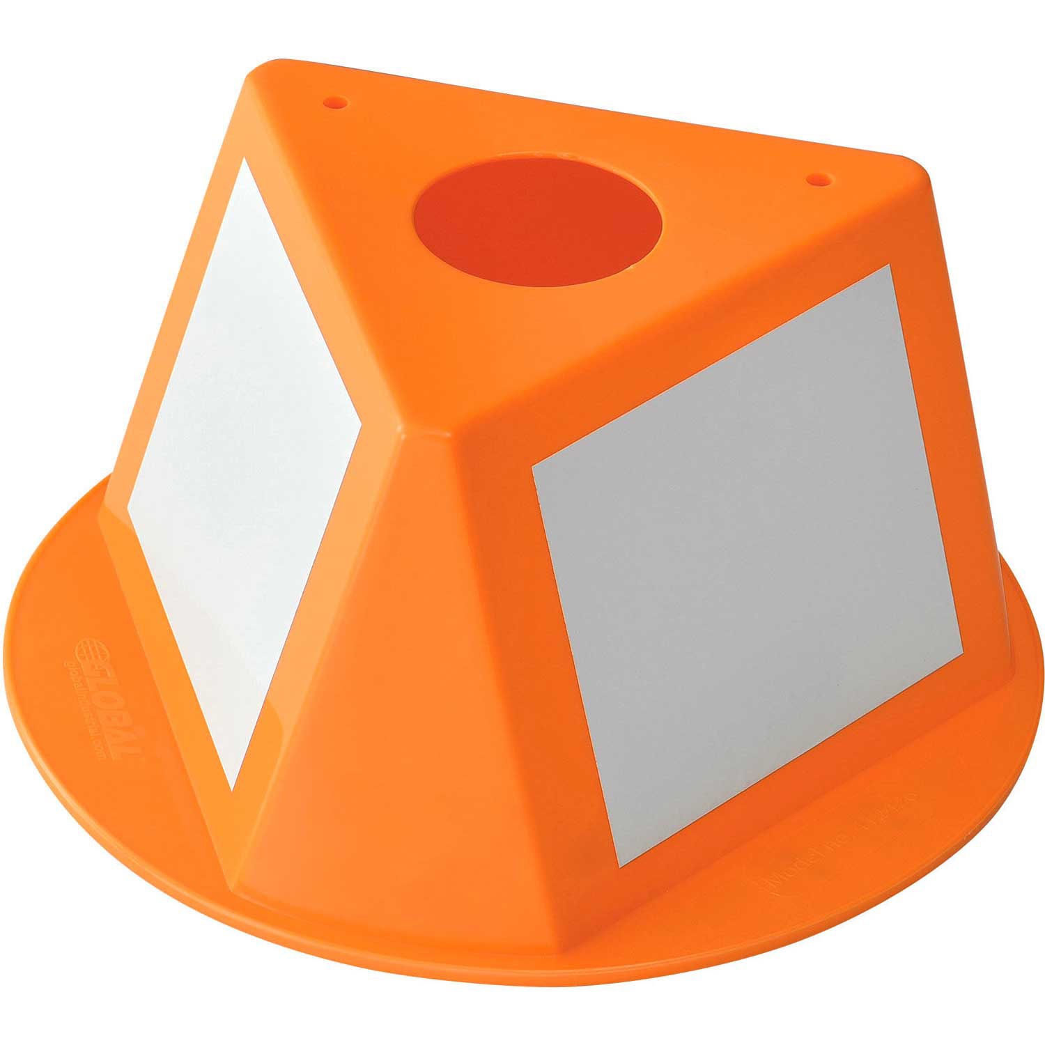 Inventory Control Cone W/ Dry Erase Decals 10″L x 10″W x 5″H Orange Lot of 5