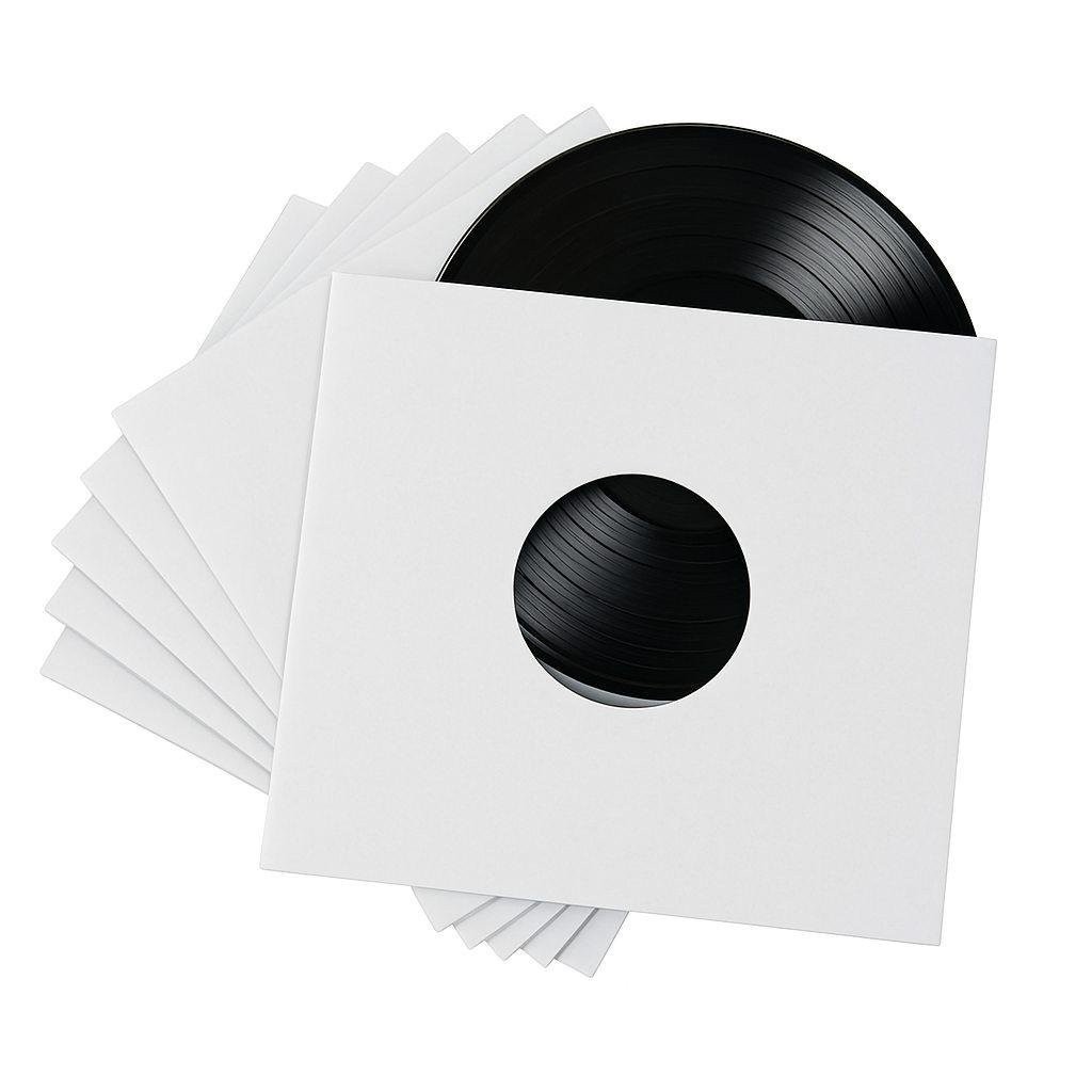 500 – Pack White Paper Vinyl Record Inner Sleeves 12-Inch LP Album