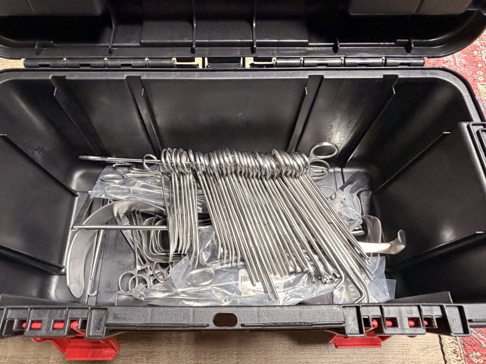 Mock Medical Student Major #244 Surgical Instrument Set Kit w/ Case for Surgery