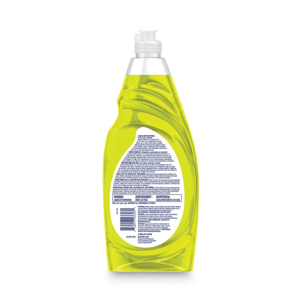 Joy 43606CT 38 oz. Bottle Dishwashing Liquid (8/Carton) New