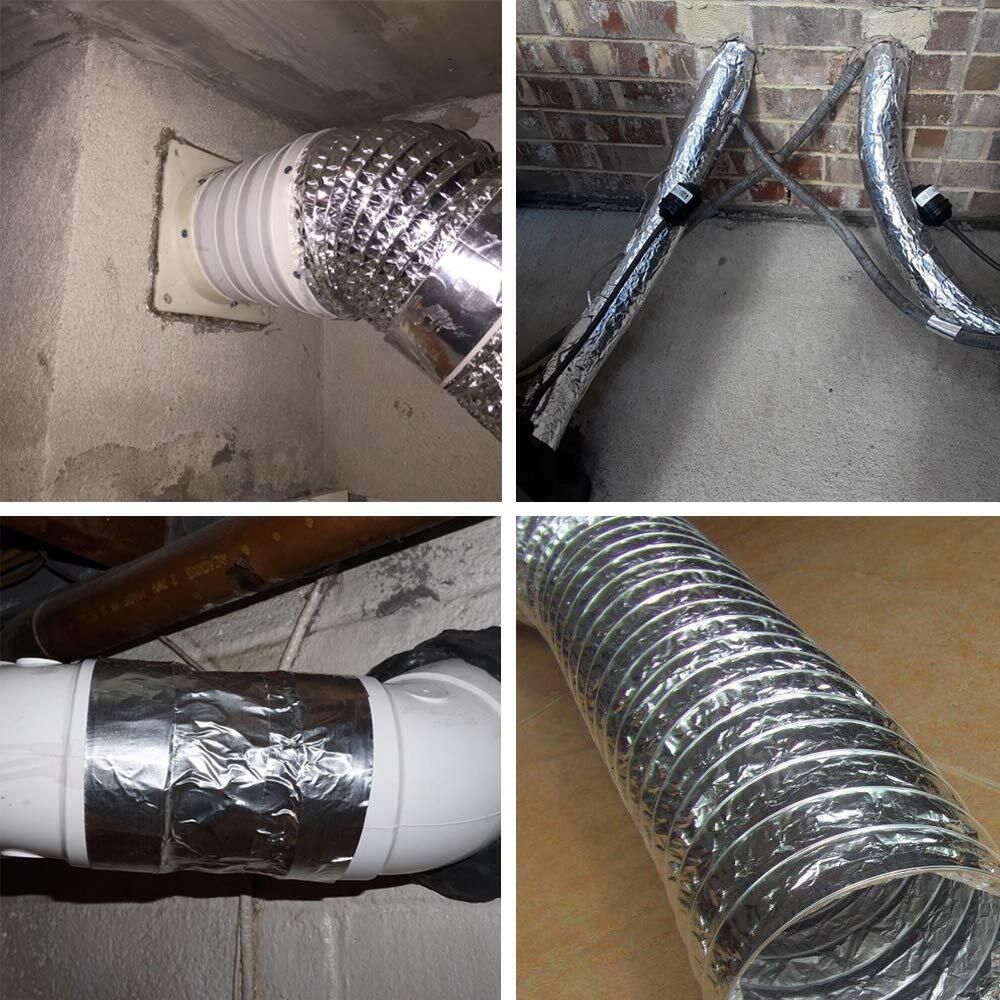 2PACKS Aluminum Foil Tape 1.2in x 33FT Heat Resistant Tape Insulation Ductwork