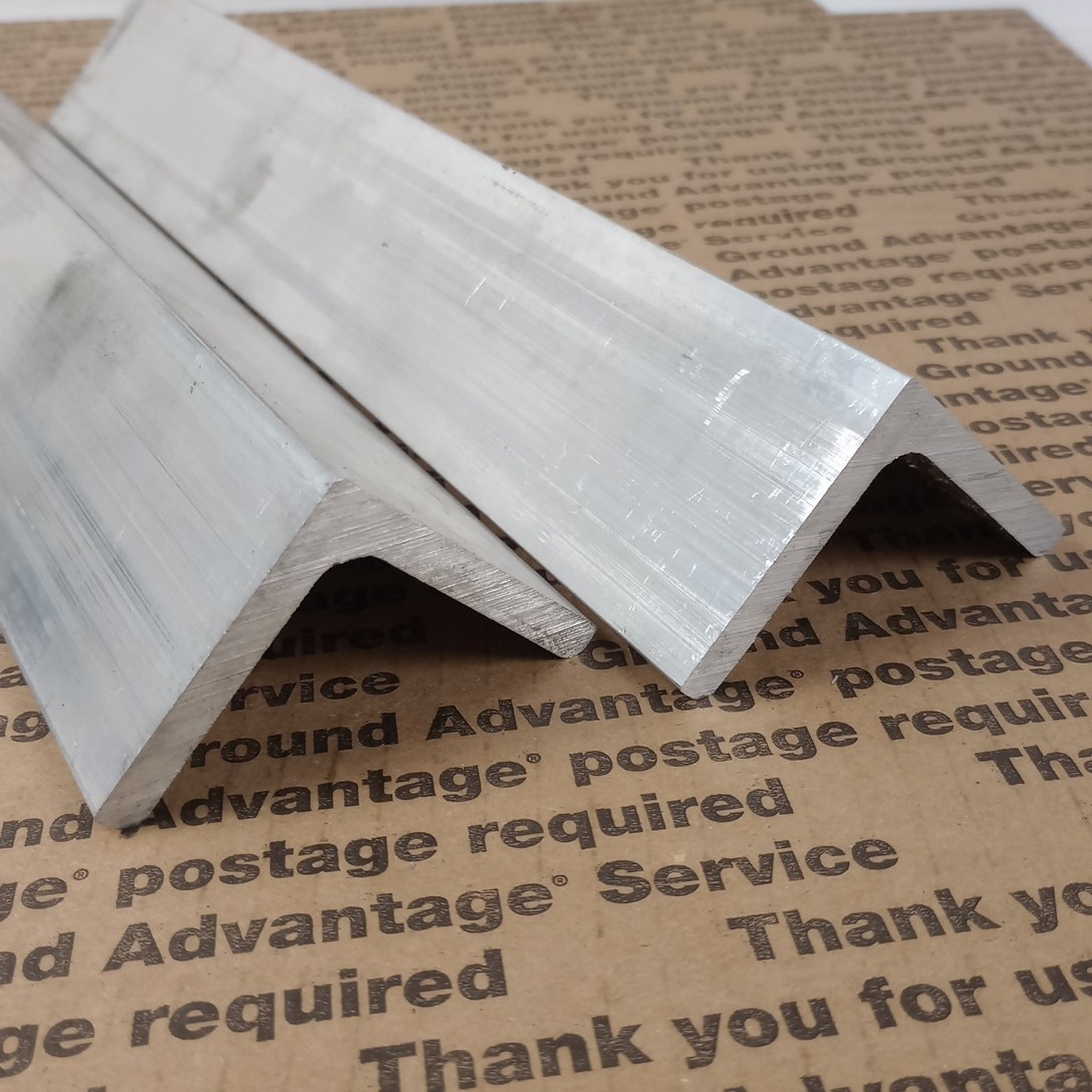 1/4″ Thick x 2″ x 2″ Aluminum Angle x 48″ Long, 6061 Aluminum