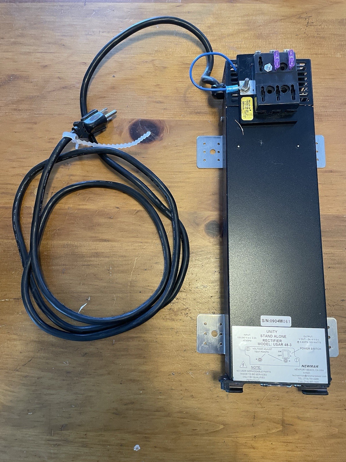 NEWMAR UNITY STAND ALONE RECTIFIER Model:USAR 48-3