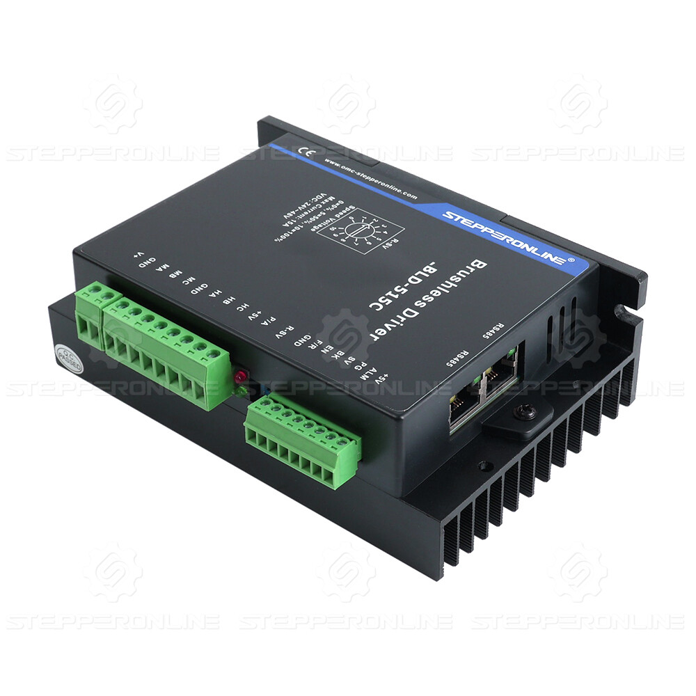 STEPPERONLINE Digital Brushless DC Motor Driver 24-48VDC Max 15A 400W 3-phase