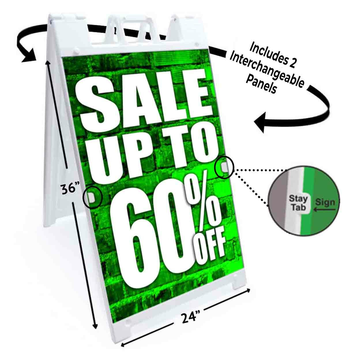 Sale Up To 60% Off Signicade 24×36 A Frame Sidewalk Sign Double Sided