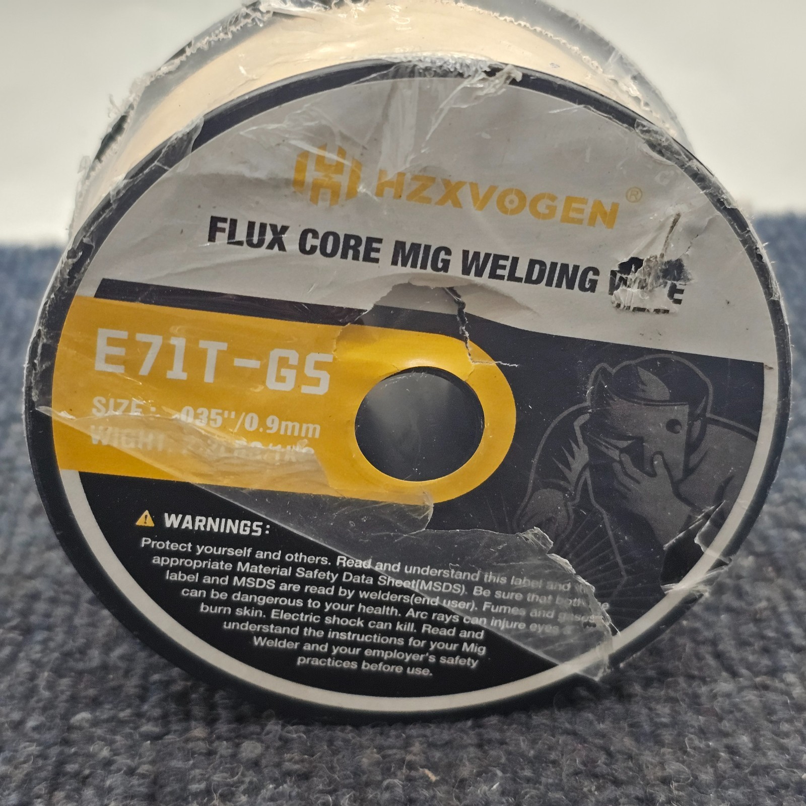 HZXVOGEN E71T-GS: .035-inch Flux Core MIG Welding Wire 2.2 lbs / 1kg