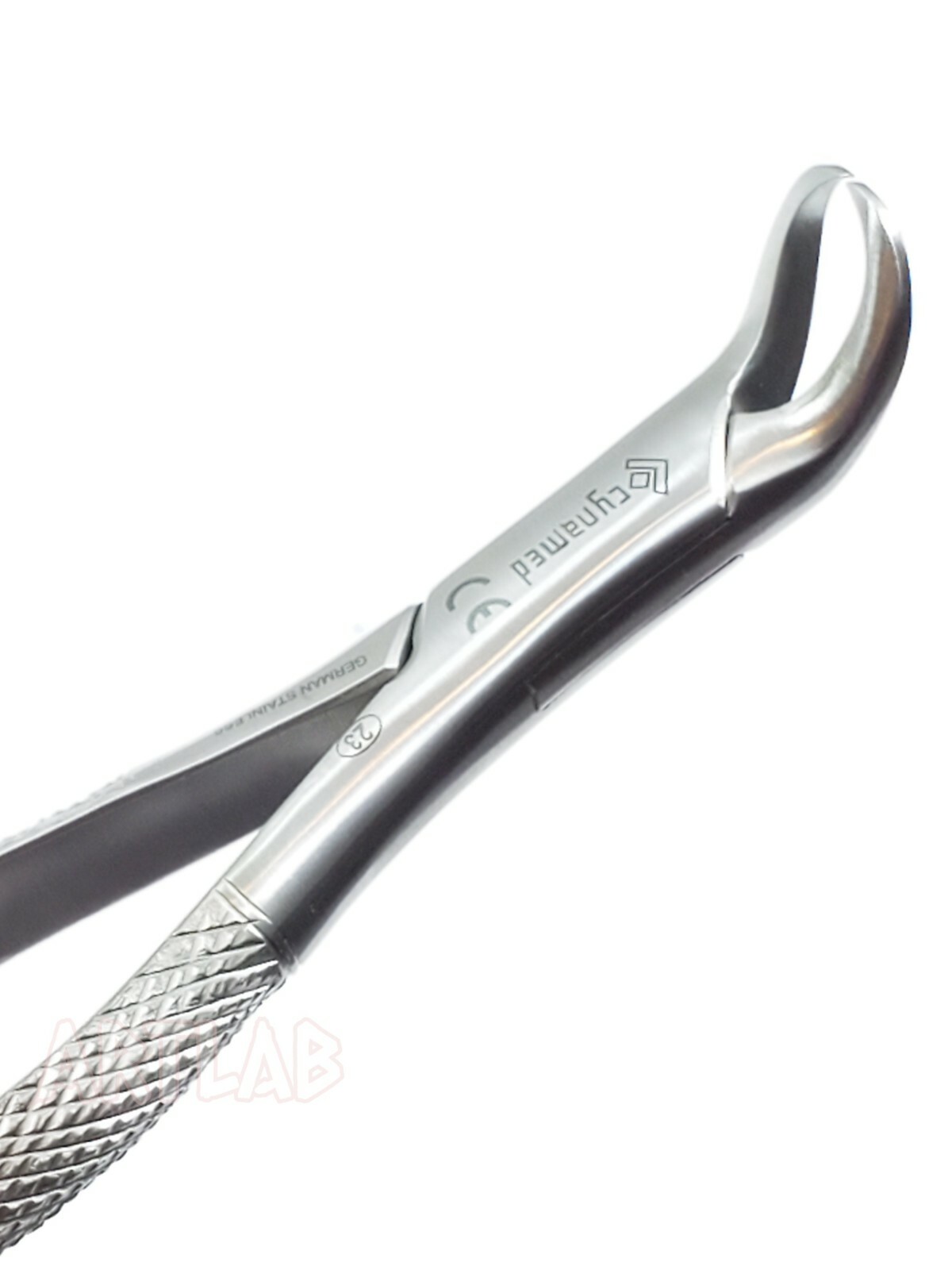 GERMAN COW HORN LOWER MOLAR DENTAL TOOTH EXTRACTION EXTRACTING FORCEPS -23-BLUE