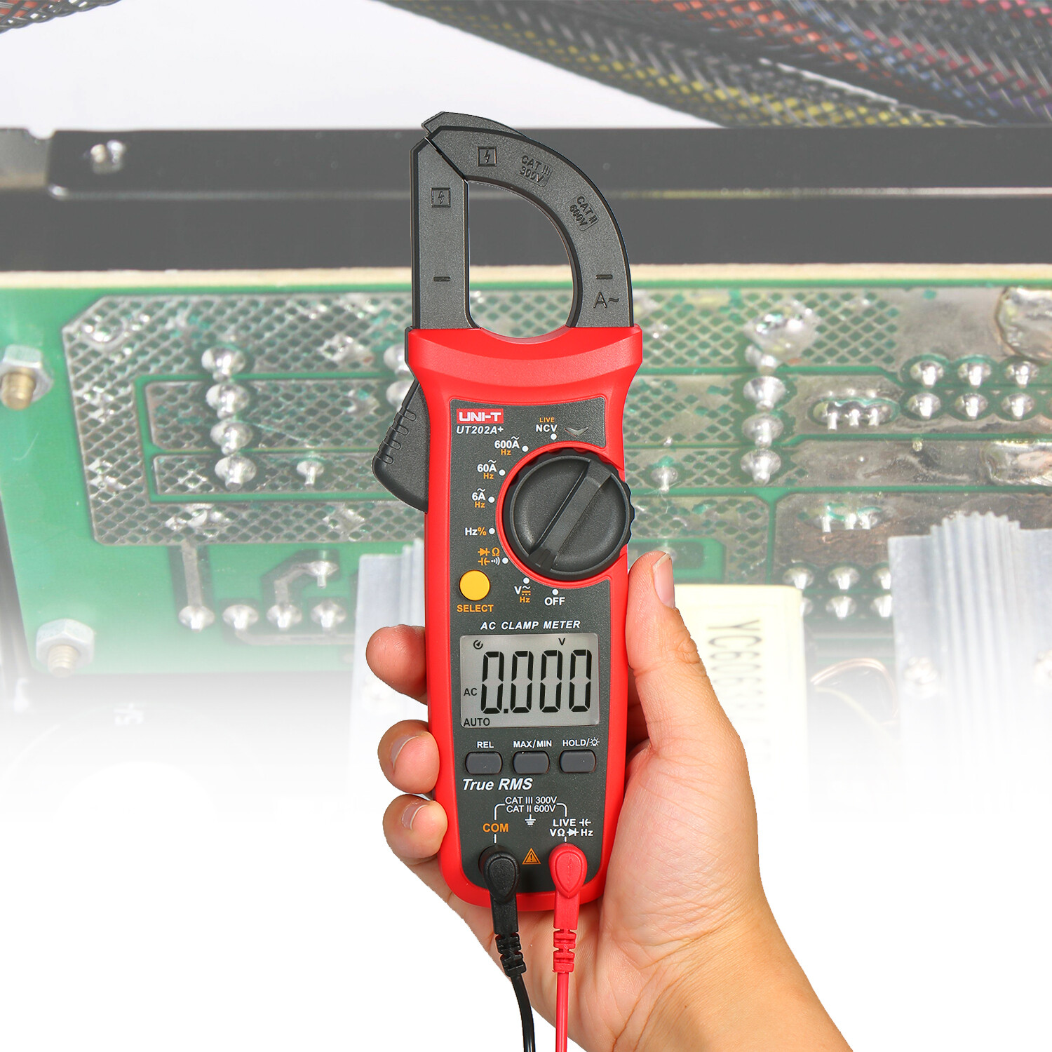 UNI-T UT202A+ LCD Digital Clamp Meter Multimeter Voltage Ampere Ohm NCV Tester