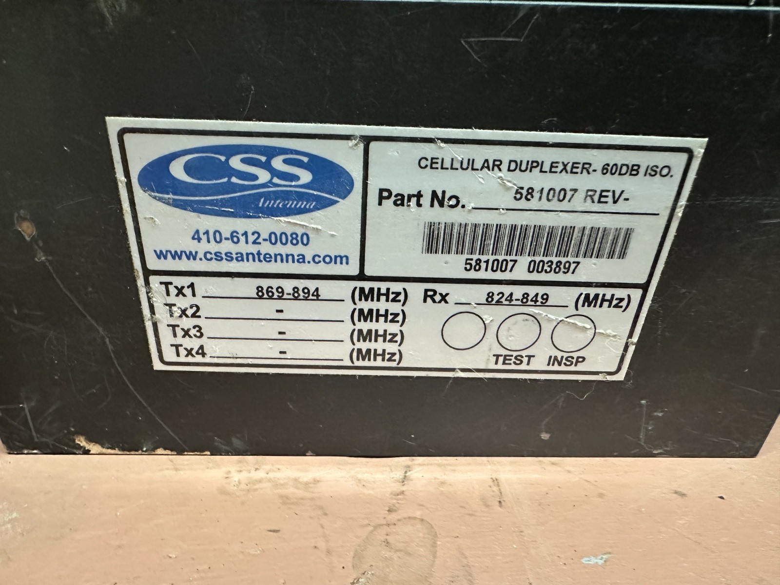 Cellular Duplexer 60DB