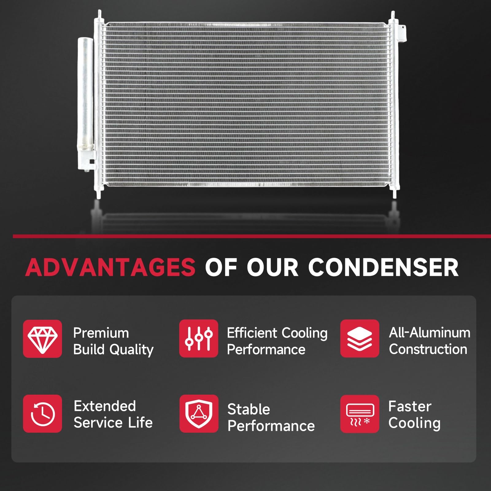 Air Conditioning A/C Condenser for Toyota Tacoma 05-12 2.7 4.0 8846004210 TO3030