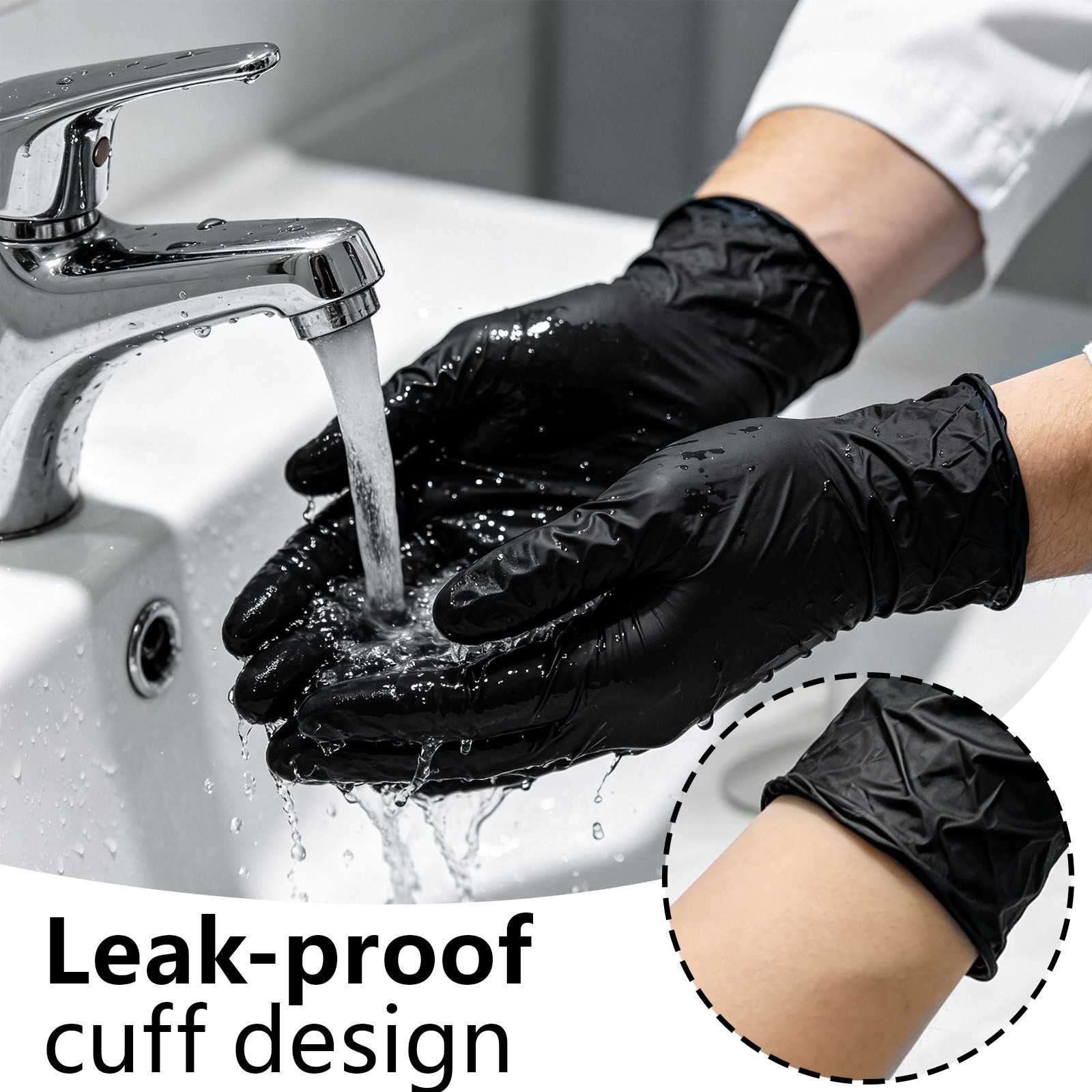100-Pack Disposable Nitrile Gloves – U.S. Seller – Fast Shipping