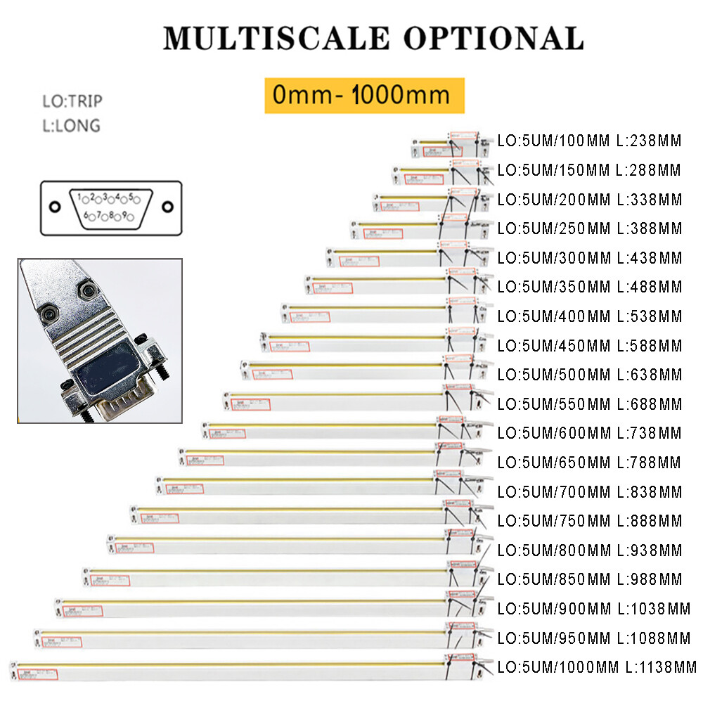2/3 Axis Digital Readout Linear Scale DRO Display 5um for Bridgeport/Knee Mill