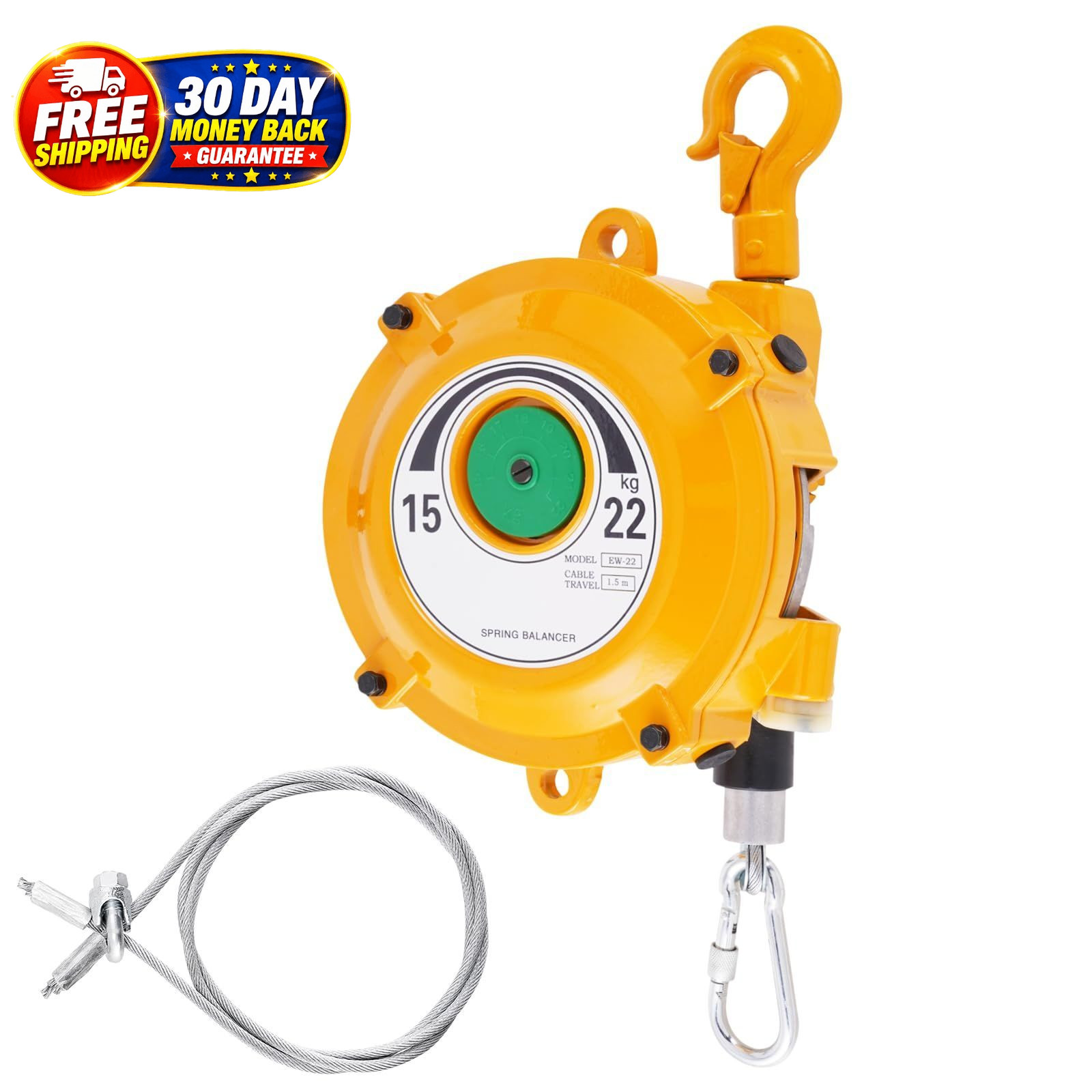 Spring Balancer 15~22kg(33~49lbs) 15~22kg(33~49lbs), Yellow