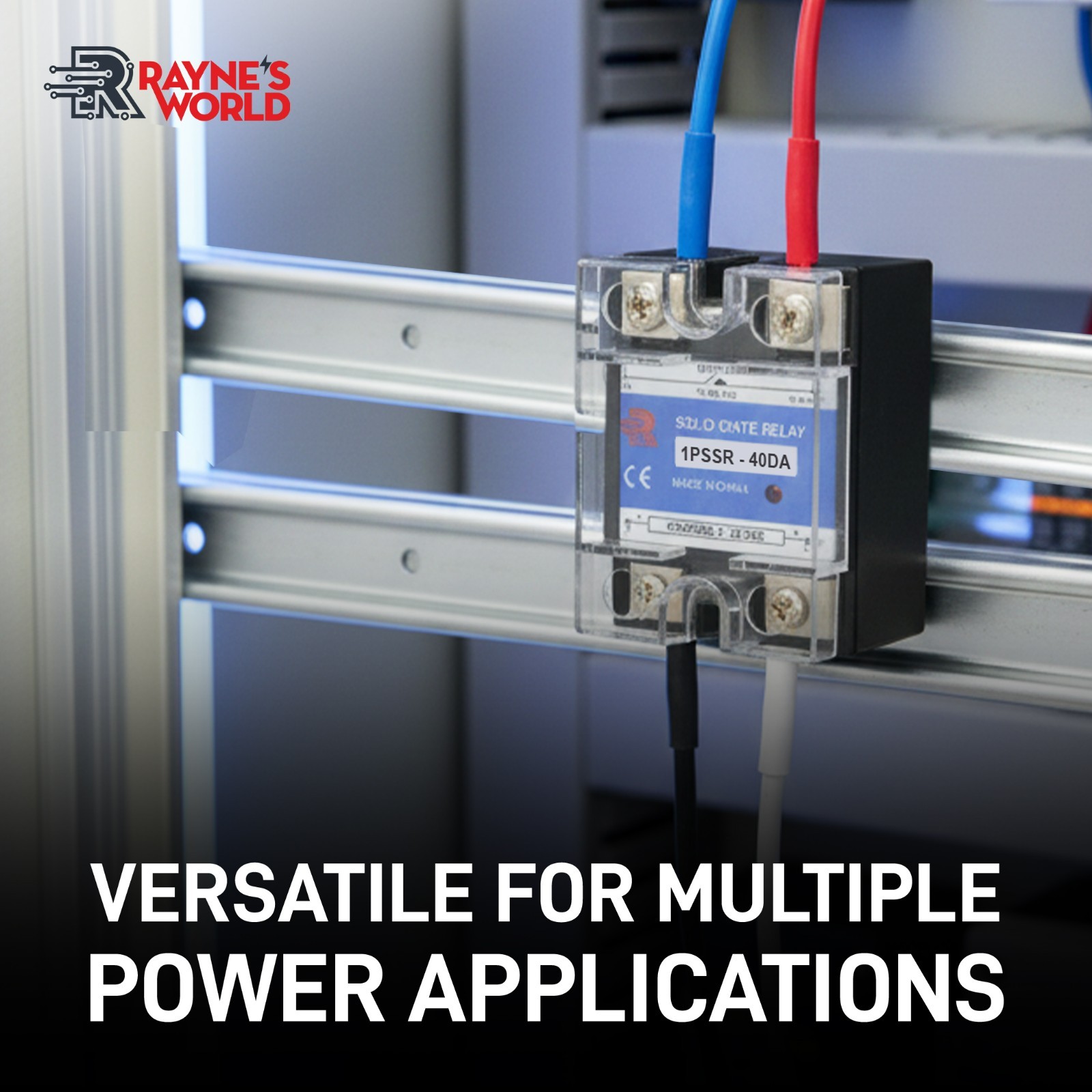 40 Amp DA Solid State Relay Module SSR-DC to AC-3-32VDC Control-24-480VAC Output
