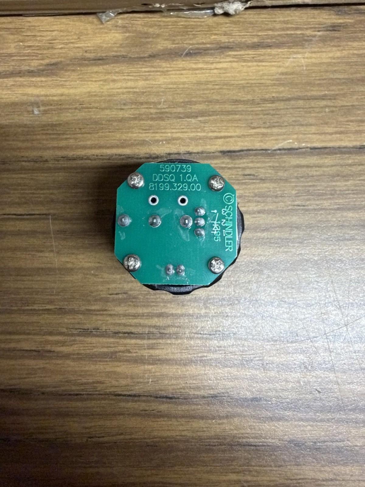(1) *New* Schindler 590739 D2 Series Elevator Button With Arrow Green LED