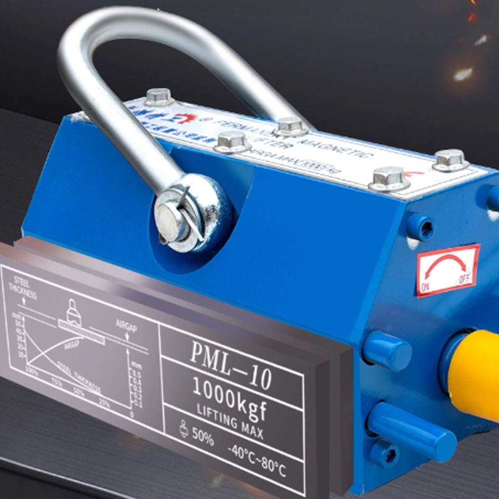 Permanent Magnetic Lifter 100KG / 200KG / 400KG / 600KG Lifting Magnet Blue
