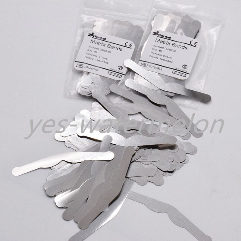 144 Pcs Dental Universal Matrix Bands Tofflemire Stainless Steel 0015″ UltraThin