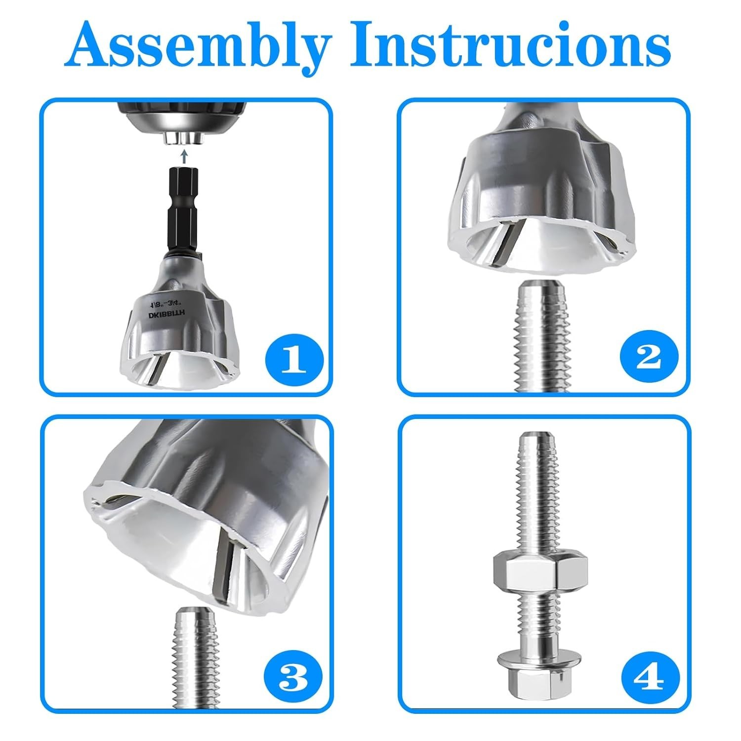 Ergonomic Heavy-Duty Chamfer Tool with Tungsten Blades for Metal & PVC 1/8″-3/4″