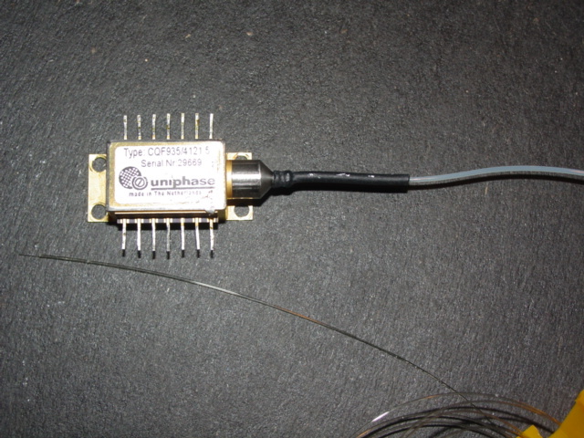 Used JDSU CQF935 DFB CW Laser 10mW Long wavelength with PM Panda Fiber Pigtail