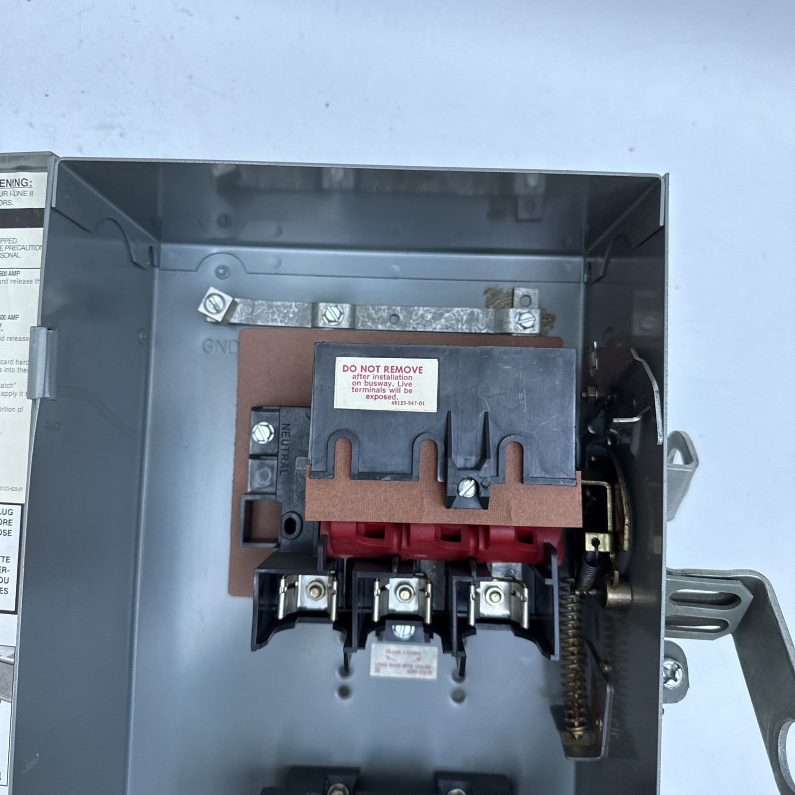 Square D I-Line PQ3603G 30 AMP 600V 3PH Fusible Busway Plug 3W, With ground, 30A