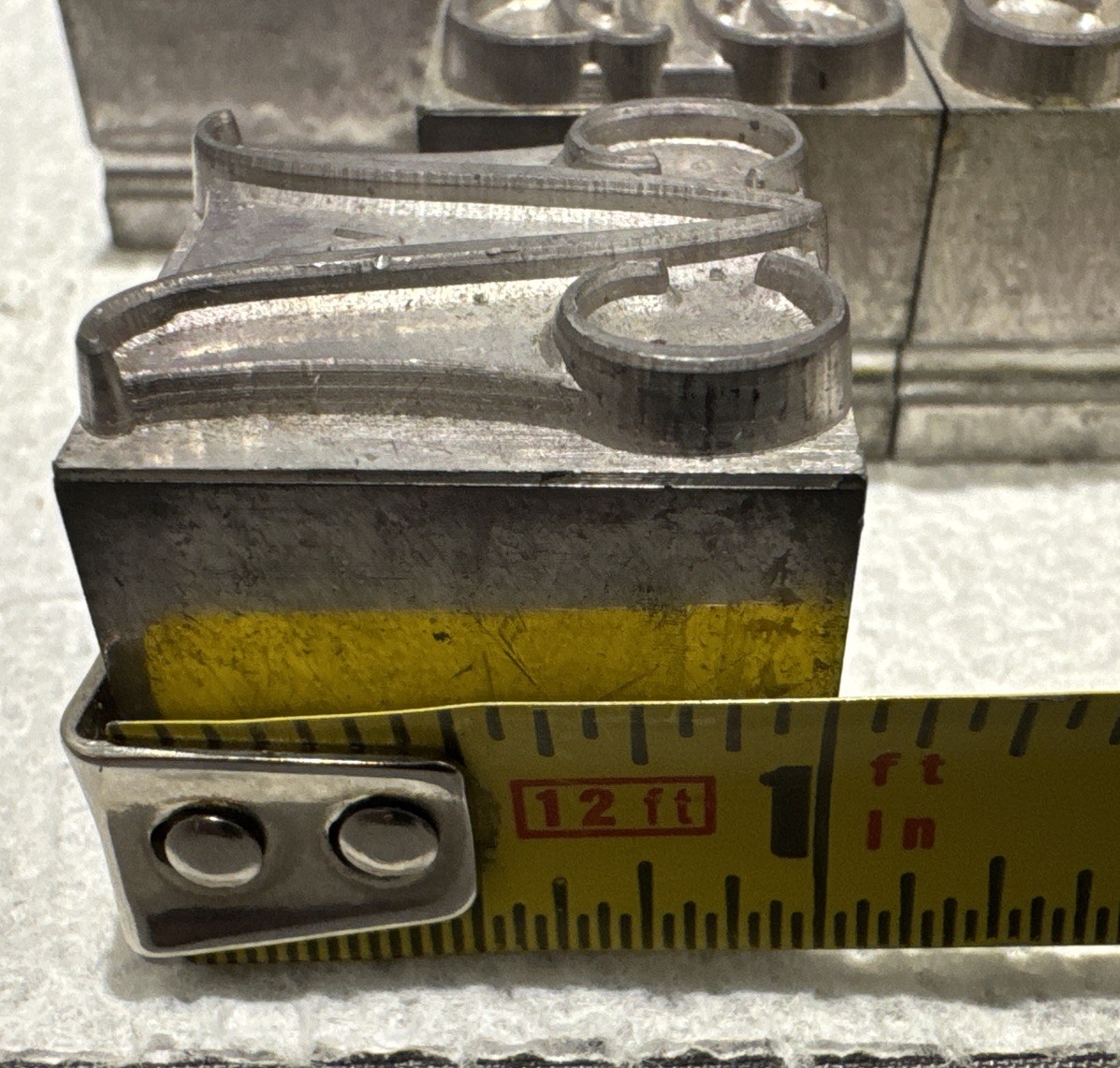 Vintage Large Font Metal Letterpress Type A-Z Set