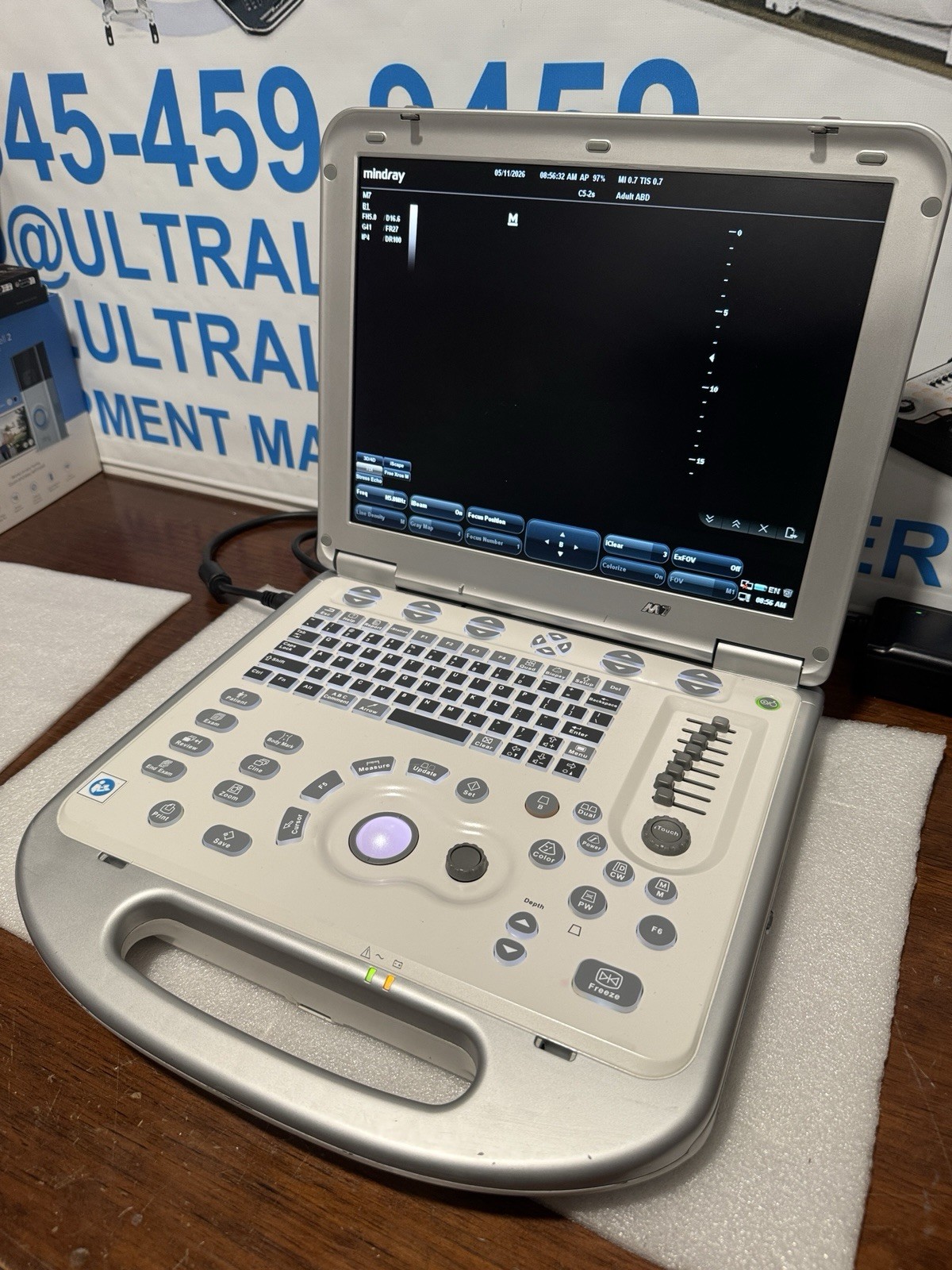 Mindray M7 With Linear Transducer 7L4S (YOU WILL RECEIVE WHAT IS IN THE PICTURE)