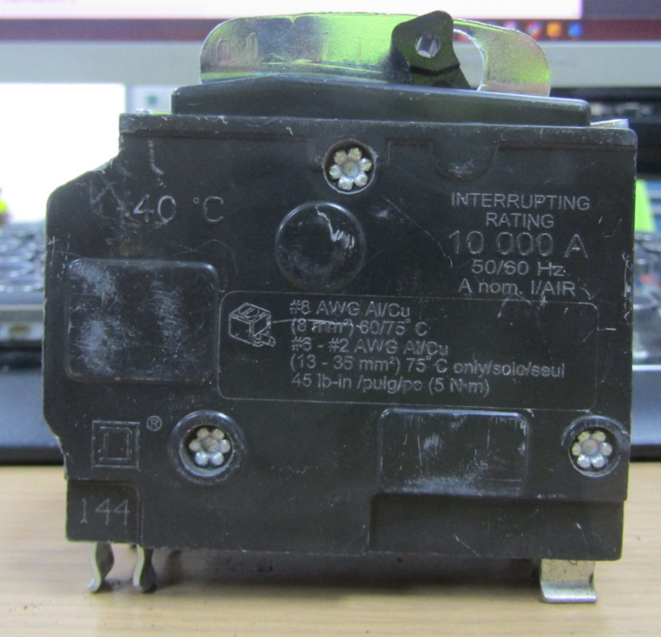 😏 SQUARE D 60 AMP CIRCUIT BREAKER 120/240 VAC 2 POLE QO260