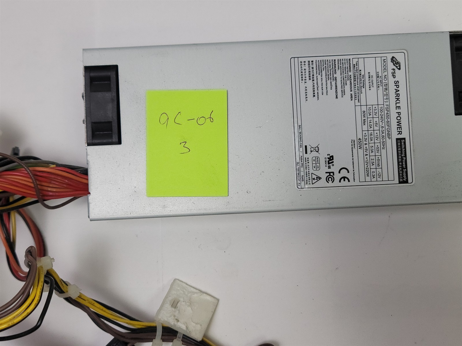 FSP Sparkle Power FSP450-60FGNBP Flex ATX Modular Power Supply , 450W , 24-Pin