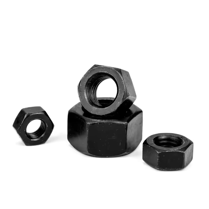 M3-0.50 Hex Nuts Black Carbon Steel Metric | 100 PCS