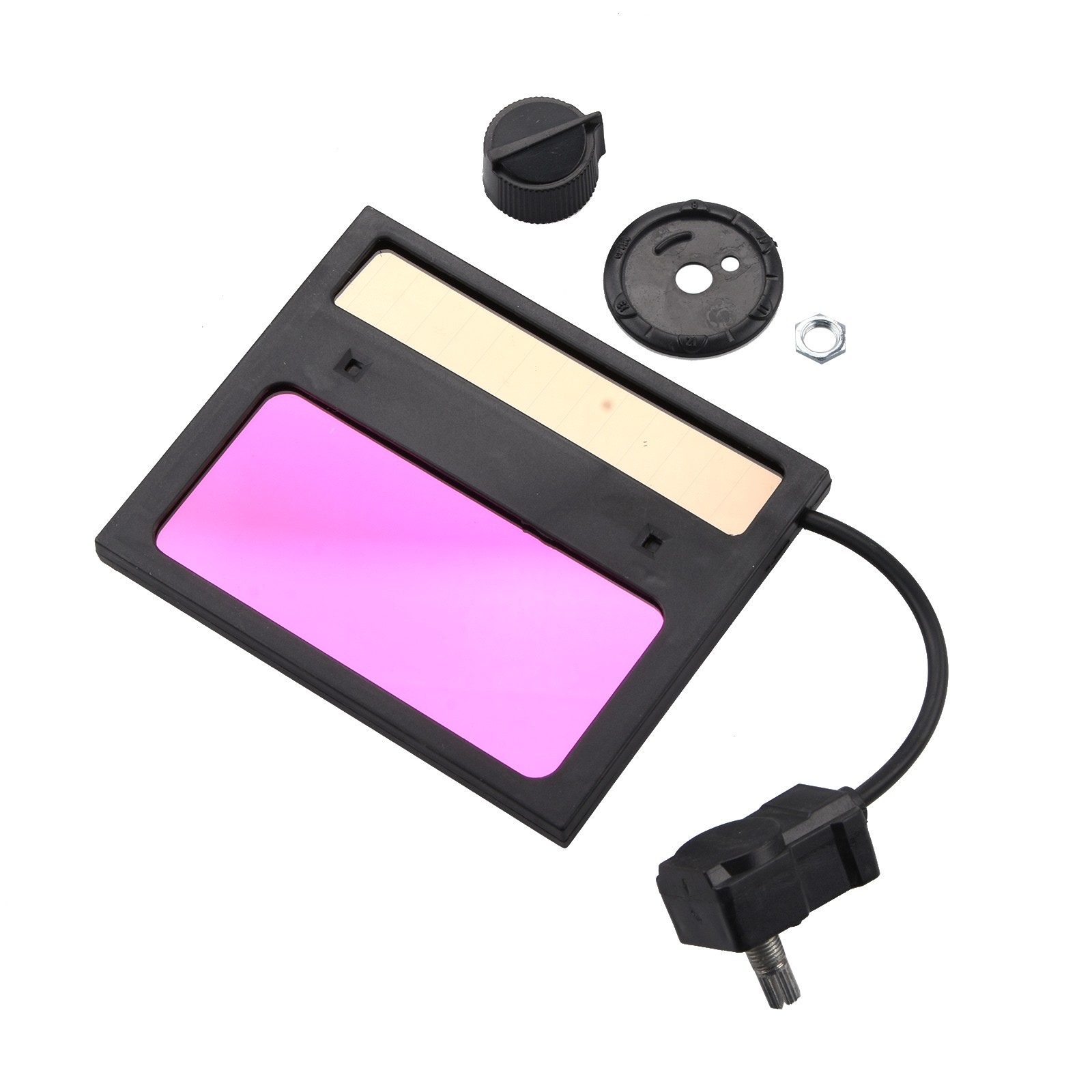 New Solar Welding Auto Darkening Welder Lens Filter Helmet Len+Protortion Sheet