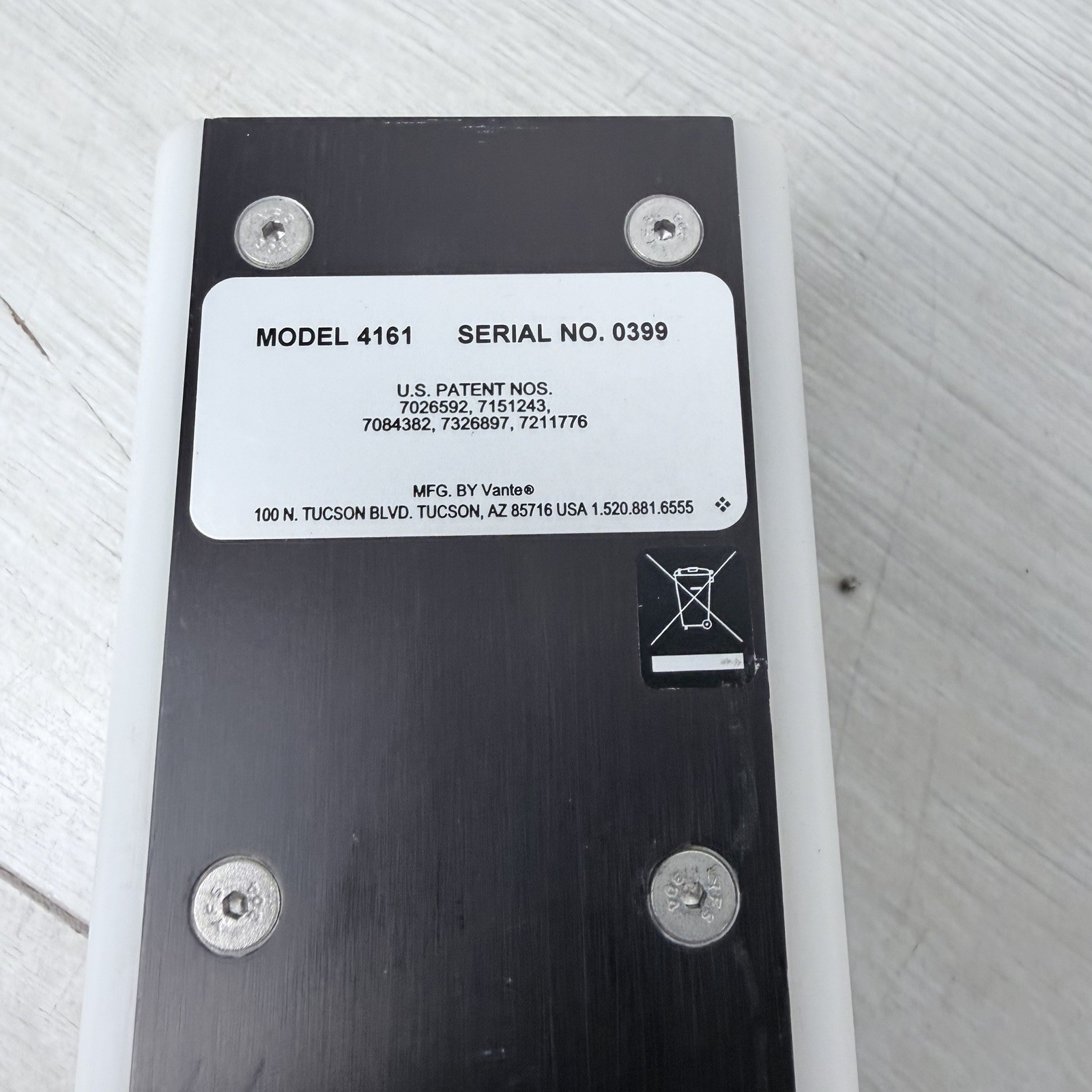 Vante Tube TPE Sealer Head Model 4161 With Cord Genuine OEM