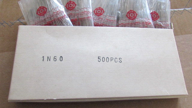 1N60 Genuine Hitachi Japan Germanium Glass Diodes HI-Quality Vintage 6pc NOS USA
