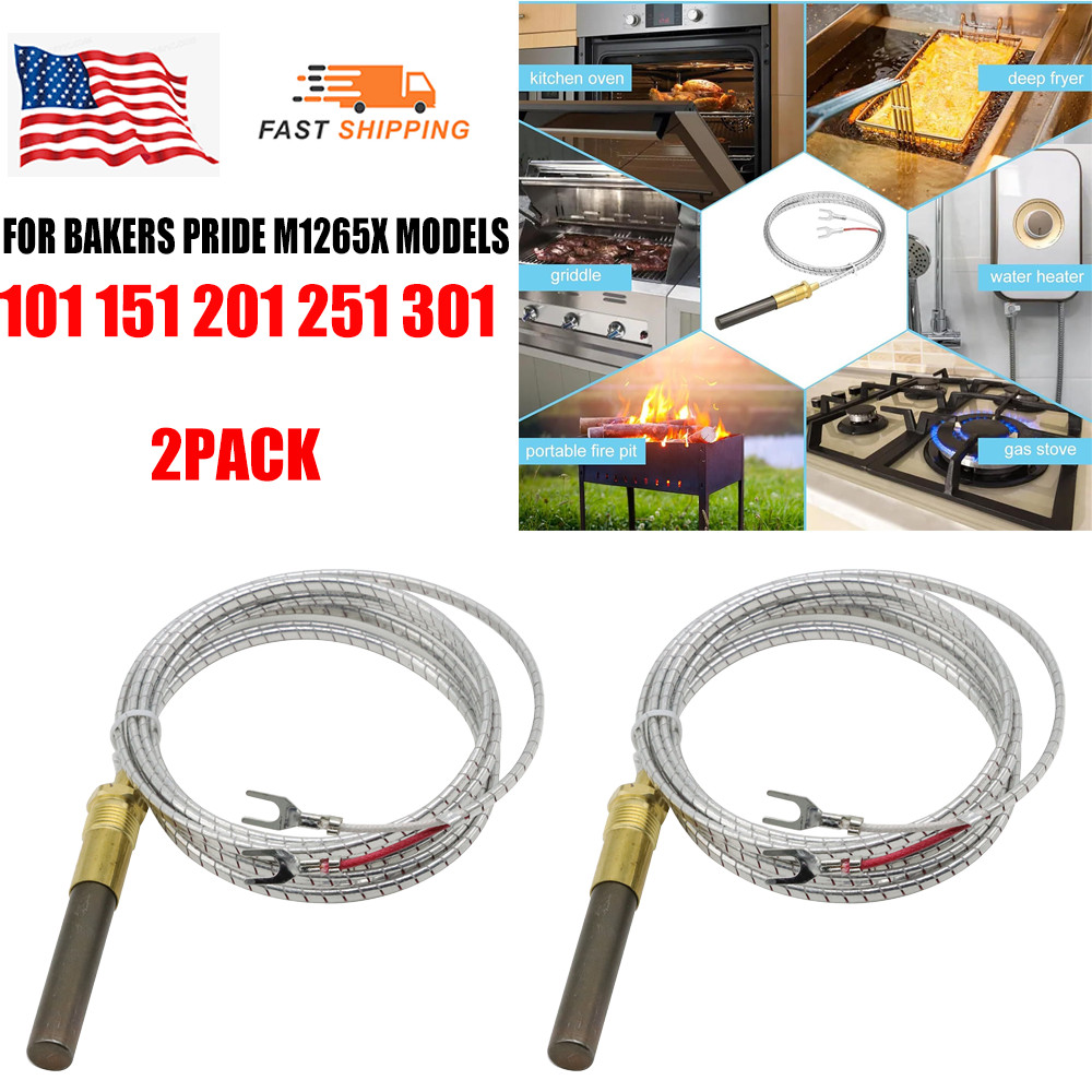 2X THERMOPILE 72″ ARMORED FOR BAKERS PRIDE M1265X MODELS 101 151 201 251 301 US