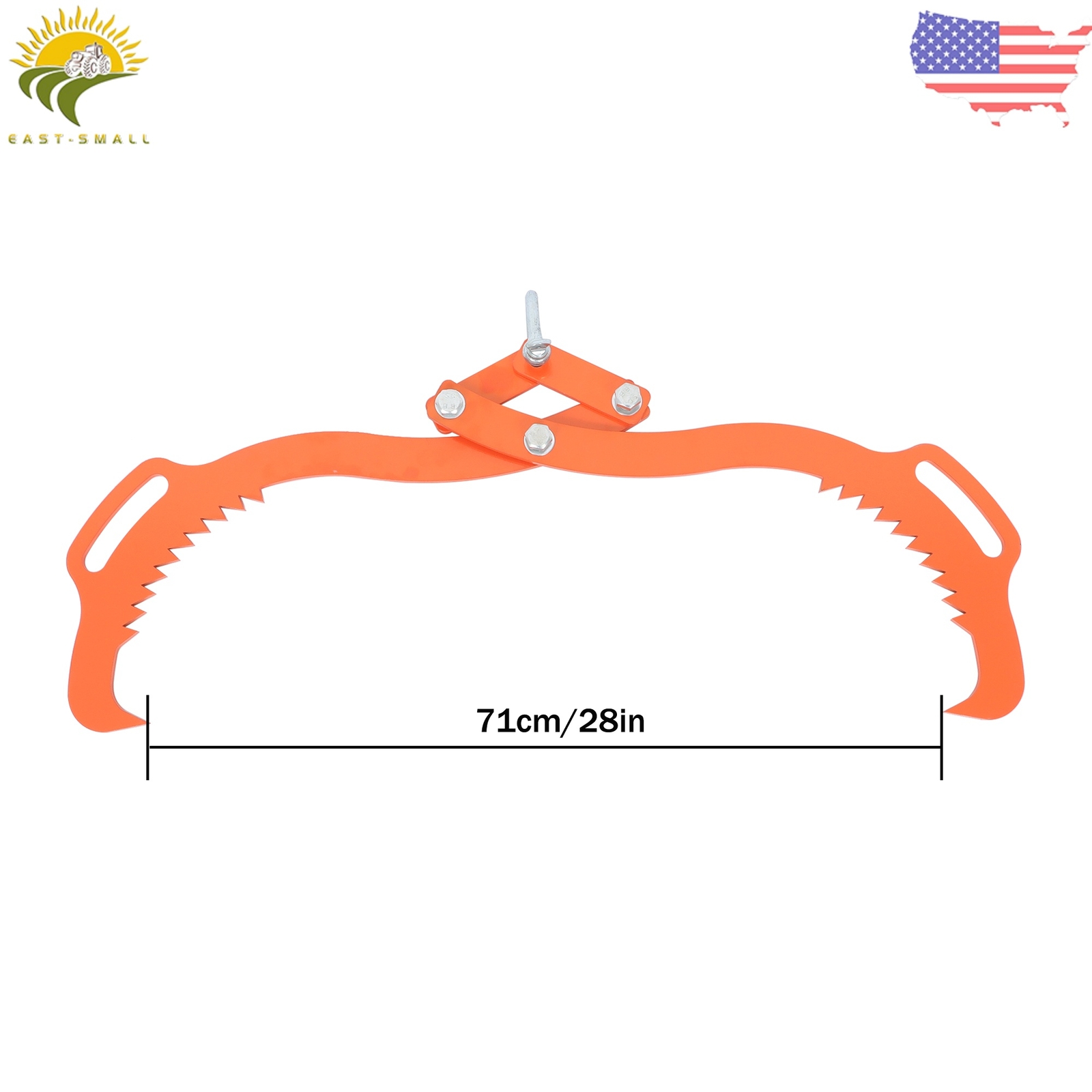 Heavy Duty 2 Claw Timber Log Lifting Logging Tongs Grabber Tong 28in Claw Hook