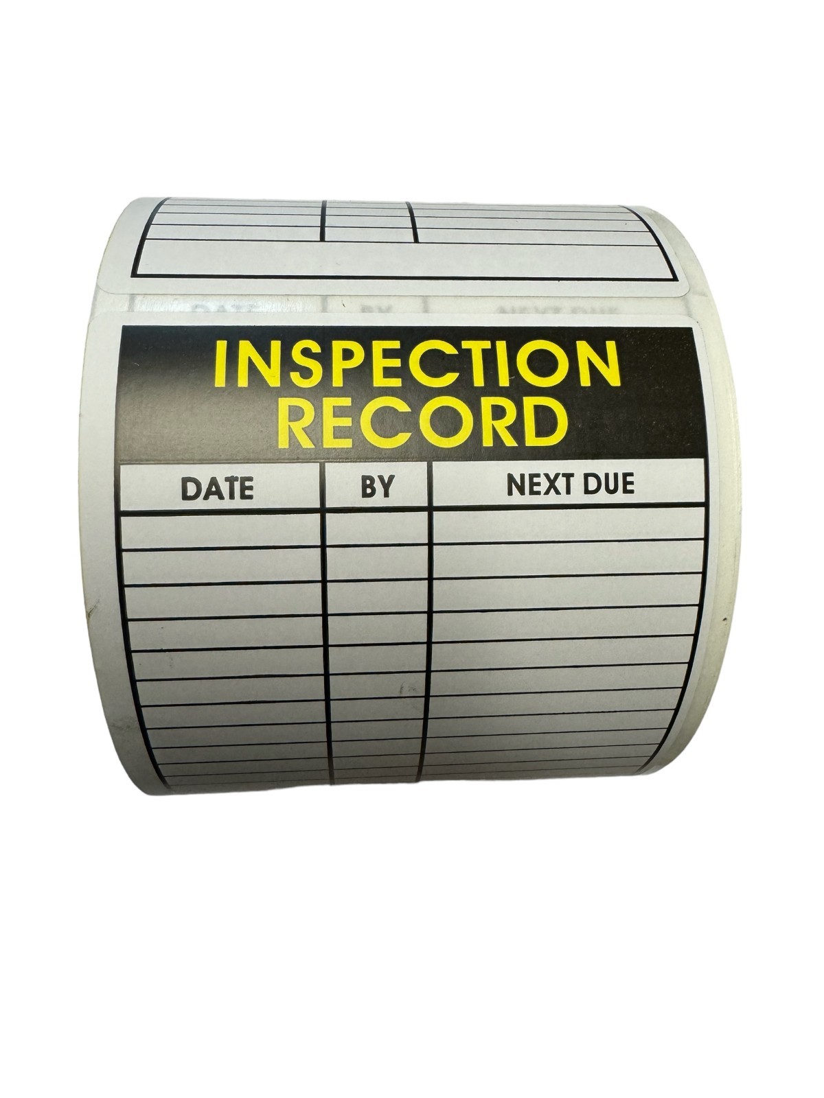 Service Labels- Inspection Record 250 Each, 1-12 Rolls