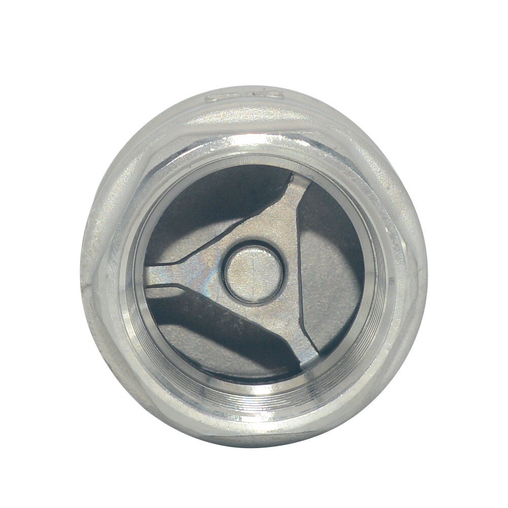 1.5″ in 1-1/2 inch Spring Loaded In-line NPT Thread Check Valve Stainless Steel