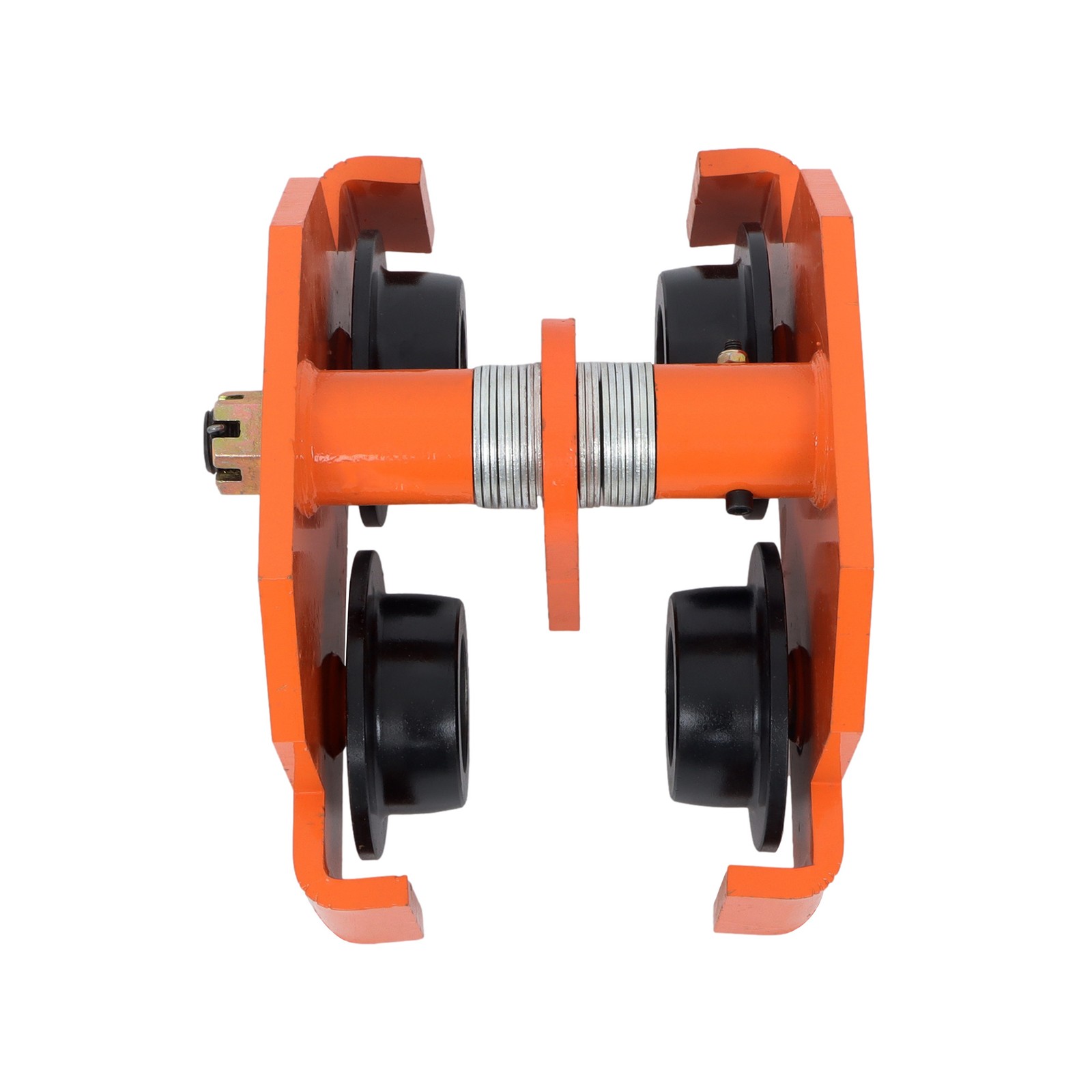 11000lbs/5 Ton I-Beam Hand Trolley Alloy Steel Double Wheel 120-195mm Adjustable
