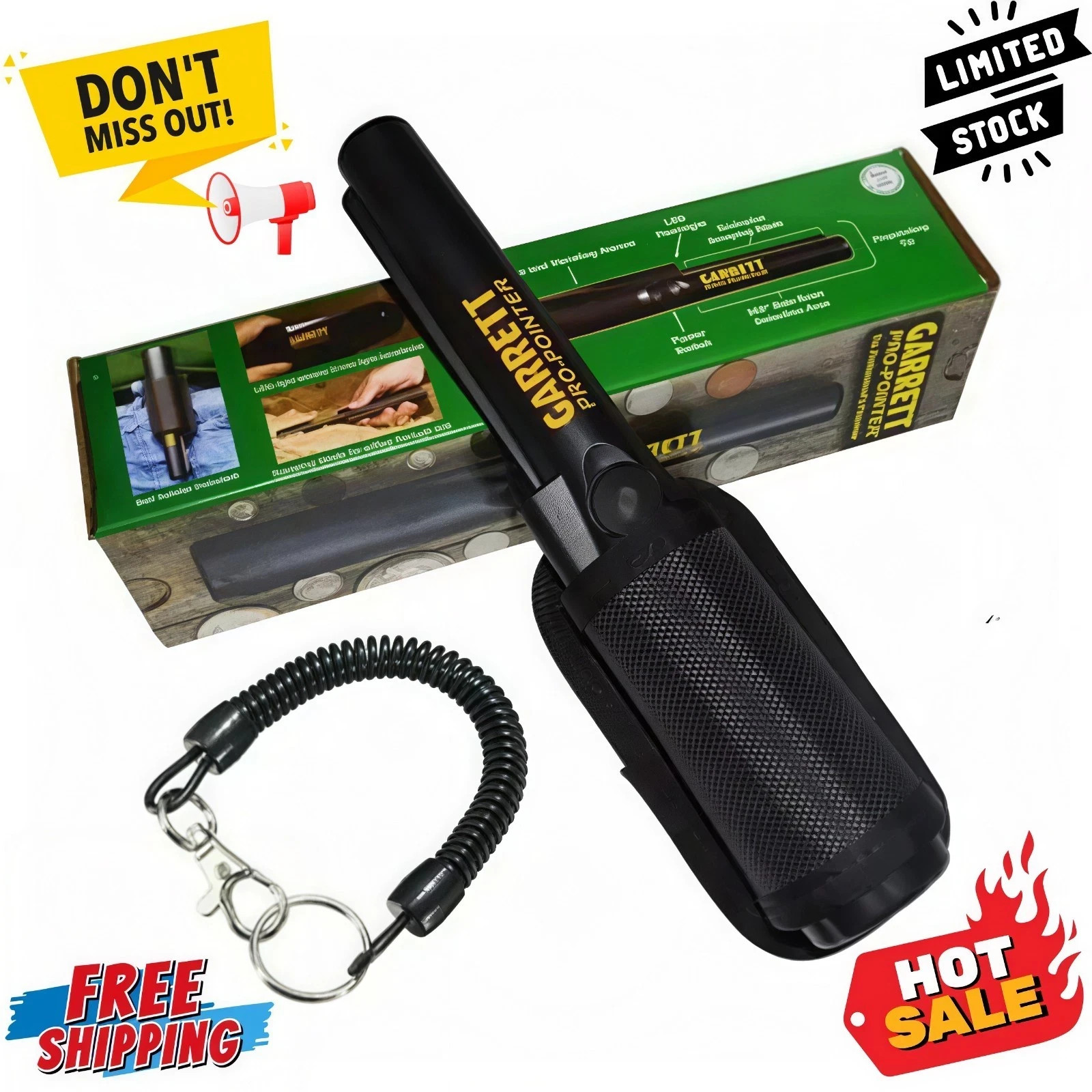 Garrett Pro Pointer Pinpointer Handheld Metal Detector Waterproof Digger Edge Ki