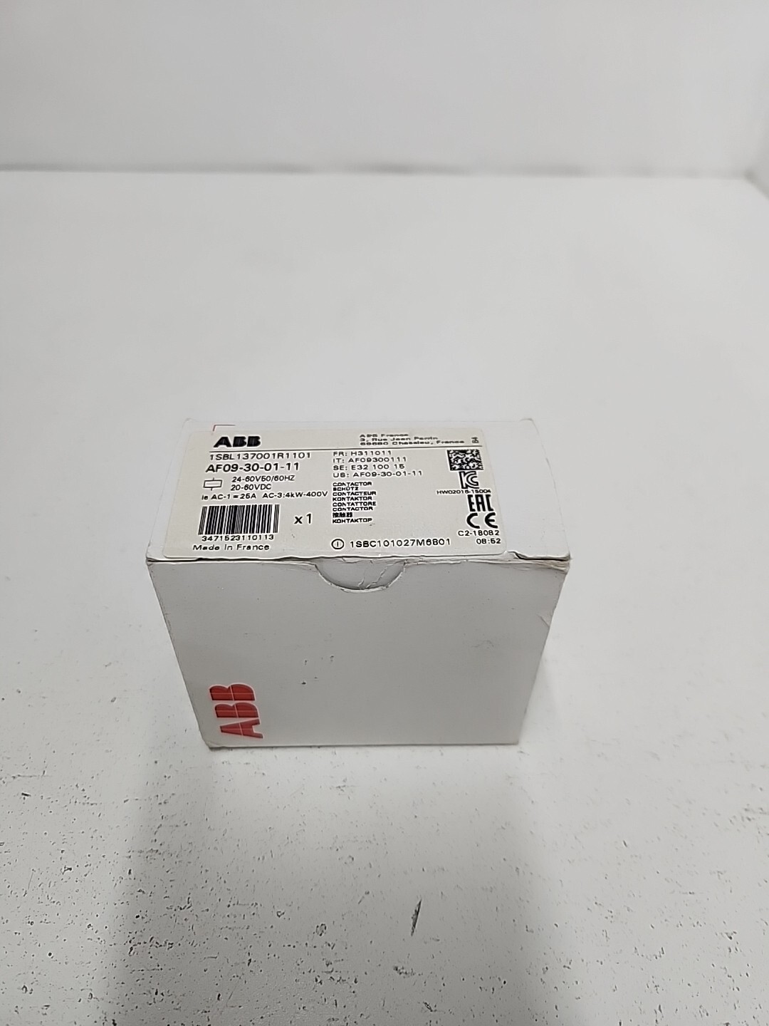 ABB 1SBL137001R1101 Contactor Relay 25A AF09-30-01-11 **NOS** **FAST SHIPPING**