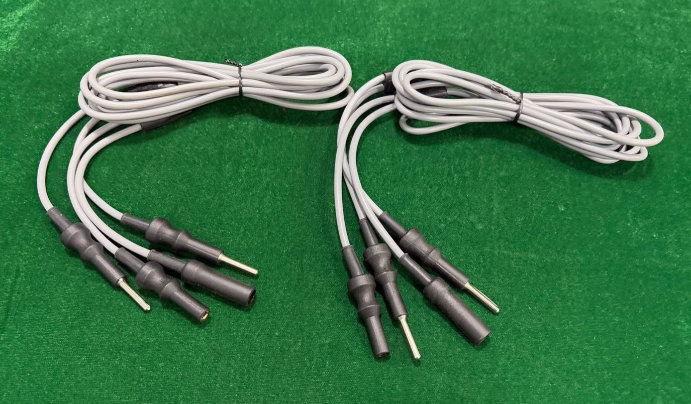 2pc Laparoscopic TURP Single Stem Bipolar Cable 4mmx300cm Reusable Instruments