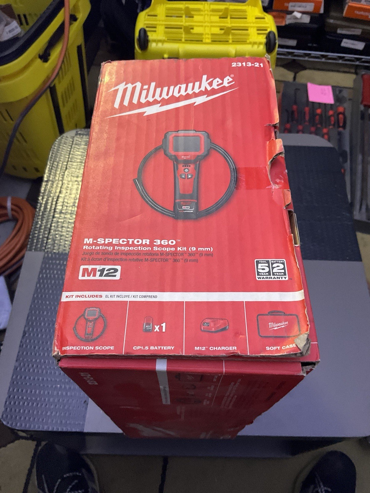 NEW Milwaukee M12 M-Spector 360 Kit with Case, & Charger (2313-21) W Battery