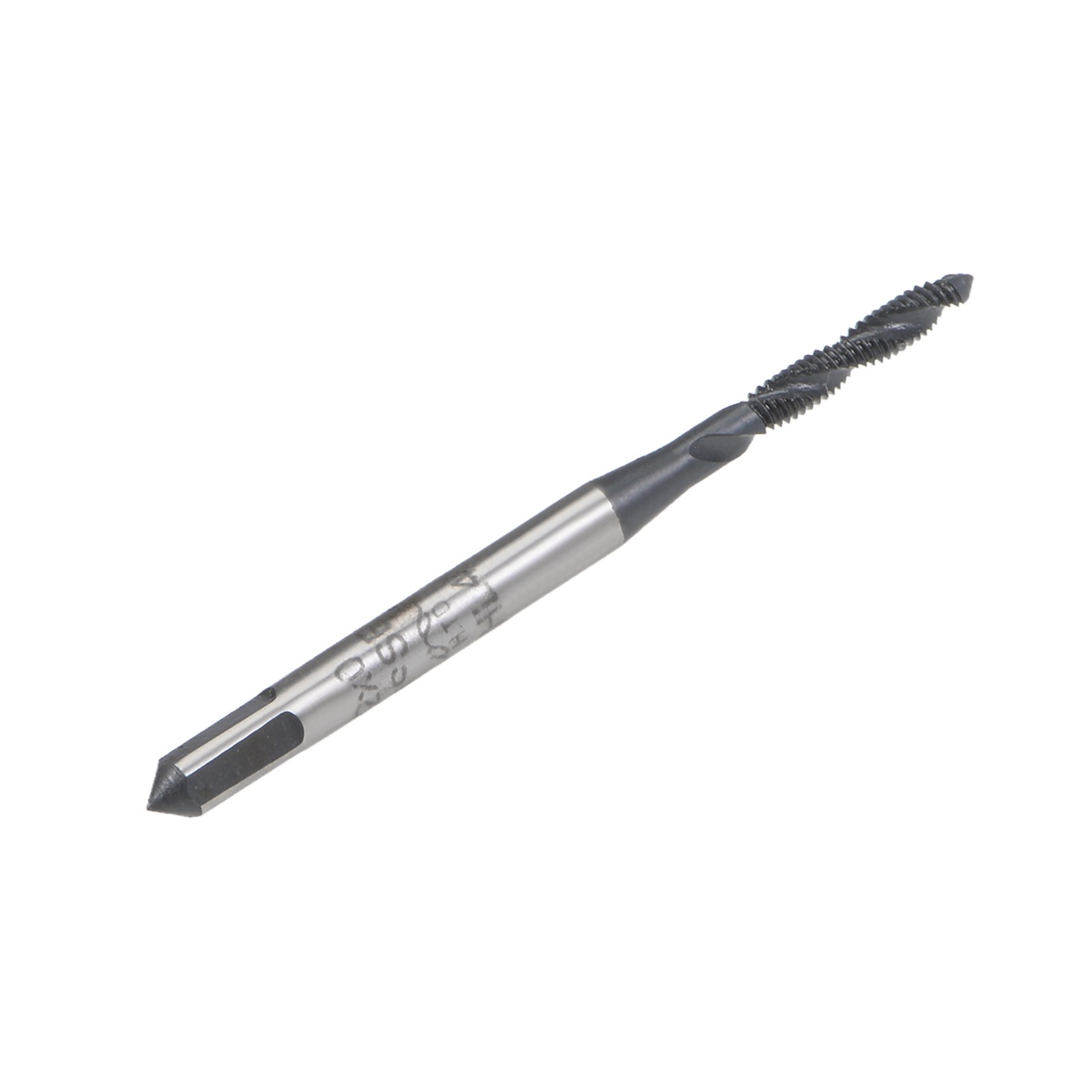2pcs – M2 x 0.4 Spiral Flute Tap Metric Machine Thread Tap HSS Nitriding Coated