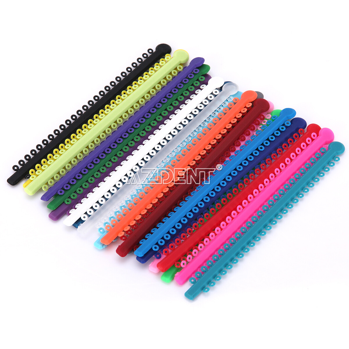 1000pcs AZDENT Dental Ortho Ligature Ties Elastic Rubber Bands for Brackets
