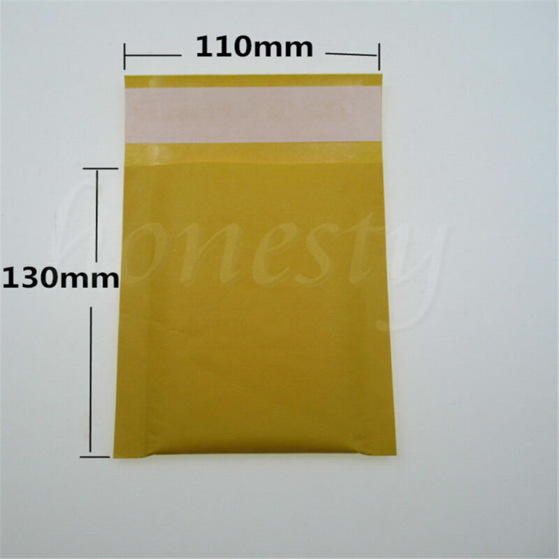 10pcs Yellow Kraft Bubble Mailers Padded Envelopes Shipping Bags Self Seal